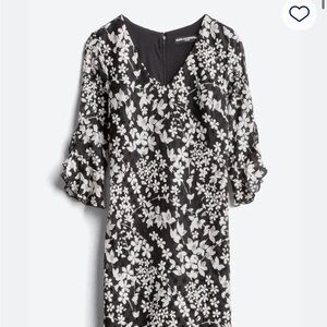 KARL LAGERFELD PARIS Carys Ruffle Detail Lace Knit Dress